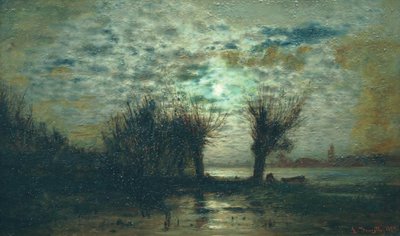 Markische Winter Landscape by Louis Douzette
